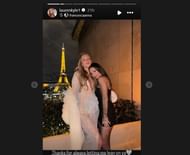 Vangel leans on Lauren Kyle's shoulder - Lauren Kyle's Instagram story.